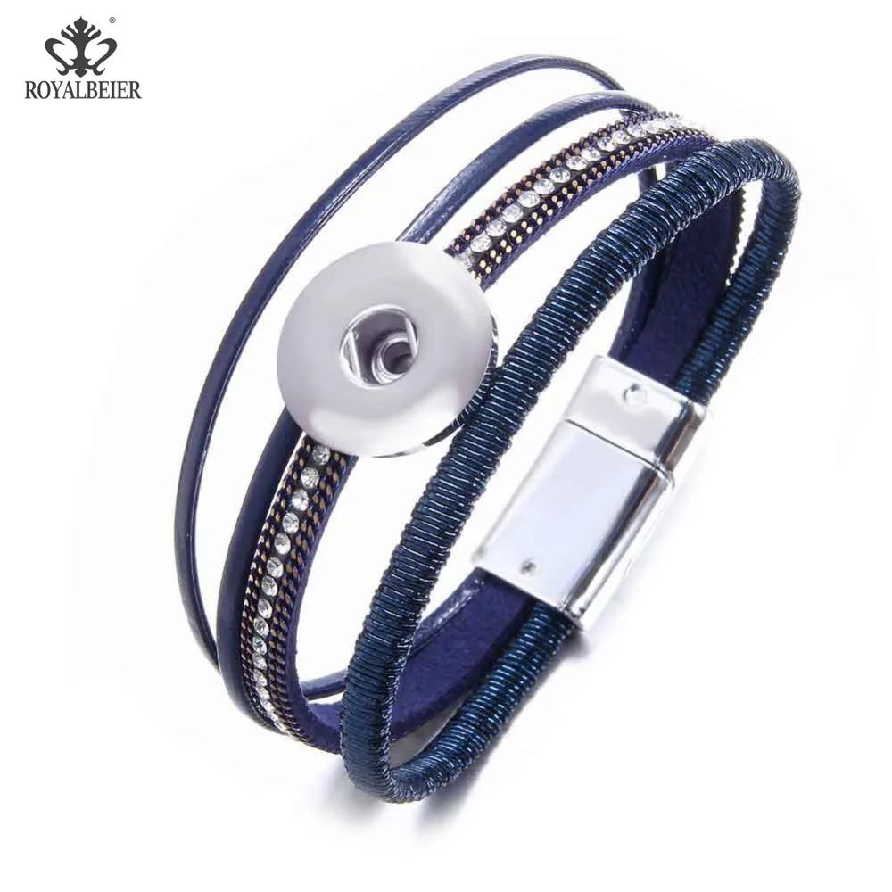 1pc Genuine Leather Bracelets Wide Snap Button Bangle&Bracelet Rhinestone Magnet Wrap Jewelry Buckle Pulseras For Men Women
1pc Genuine Leather Bracelets Wide Snap Button Bangle&Bracelet Rhinestone Magnet Wrap Jewelry Buckle Pulseras For Men Women