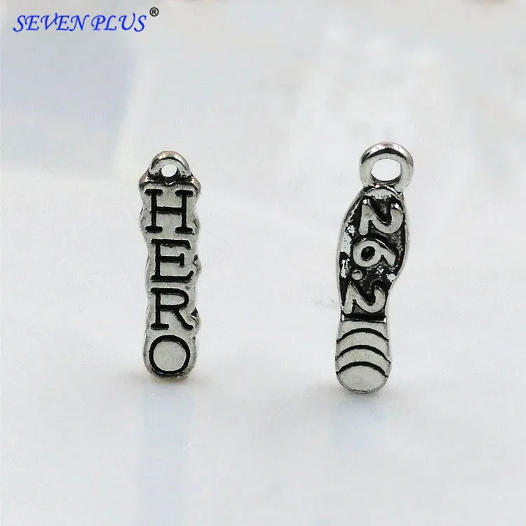 High Quality 20 Pieces/Lot 4mm*17mm Antique Silver Plated 26.2 Hero Marathon Runner Charm
High Quality 20 Pieces/Lot 4mm*17mm Antique Silver Plated 26.2 Hero Marathon Runner Charm