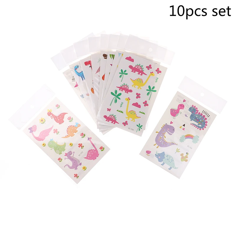 Waterproof Cartoon Dinosaur Tattoo Sticker Kids Temporary Flash Tattoo Paste Baby Body Arm Tatoo 12 * 7.5cm