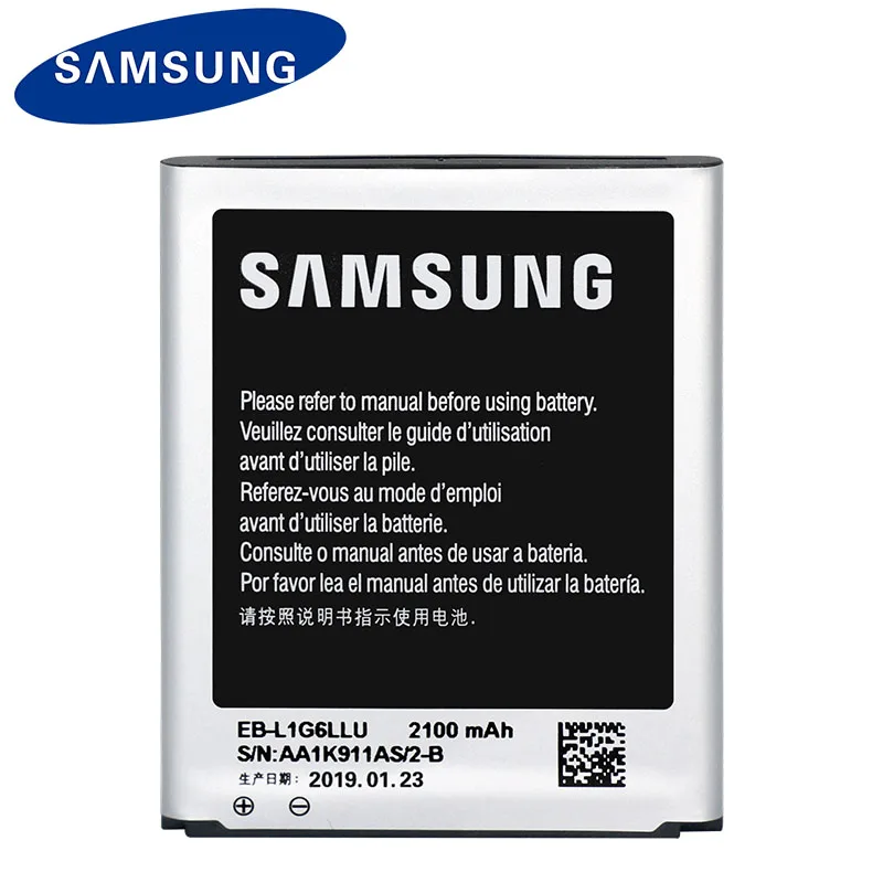 Оригинальный аккумулятор Samsung для Galaxy S3 i9300 i9305 i747 i535 L710 T999 2100 mAh EB L1G6LLU с NFC|battery for
