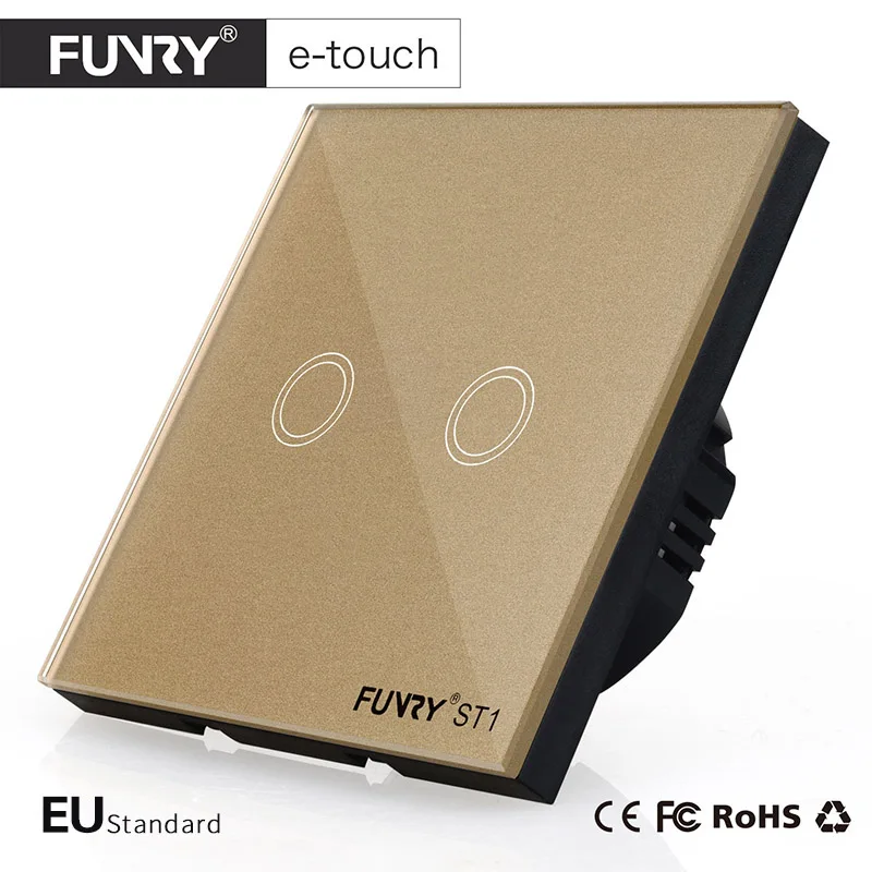 Выключатель FUNRY с 2-х клавишным дистанционным управлением по стандарту ЕС умное
