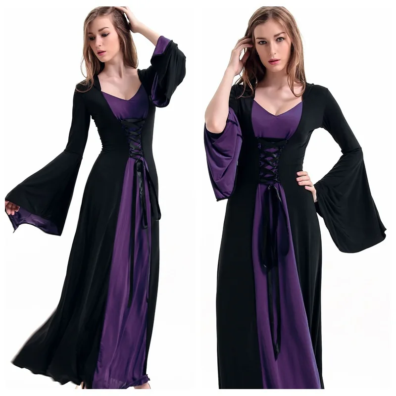 Женское платье Средневековья, винтажное Дворцовое платье, сексуальное платье вампира с ведьмами и зомби, костюм из 2 предметов, костюм для к...
Женское платье Средневековья, винтажное Дворцовое платье, сексуальное платье вампира с ведьмами и зомби, костюм из 2 предметов, костюм для к...