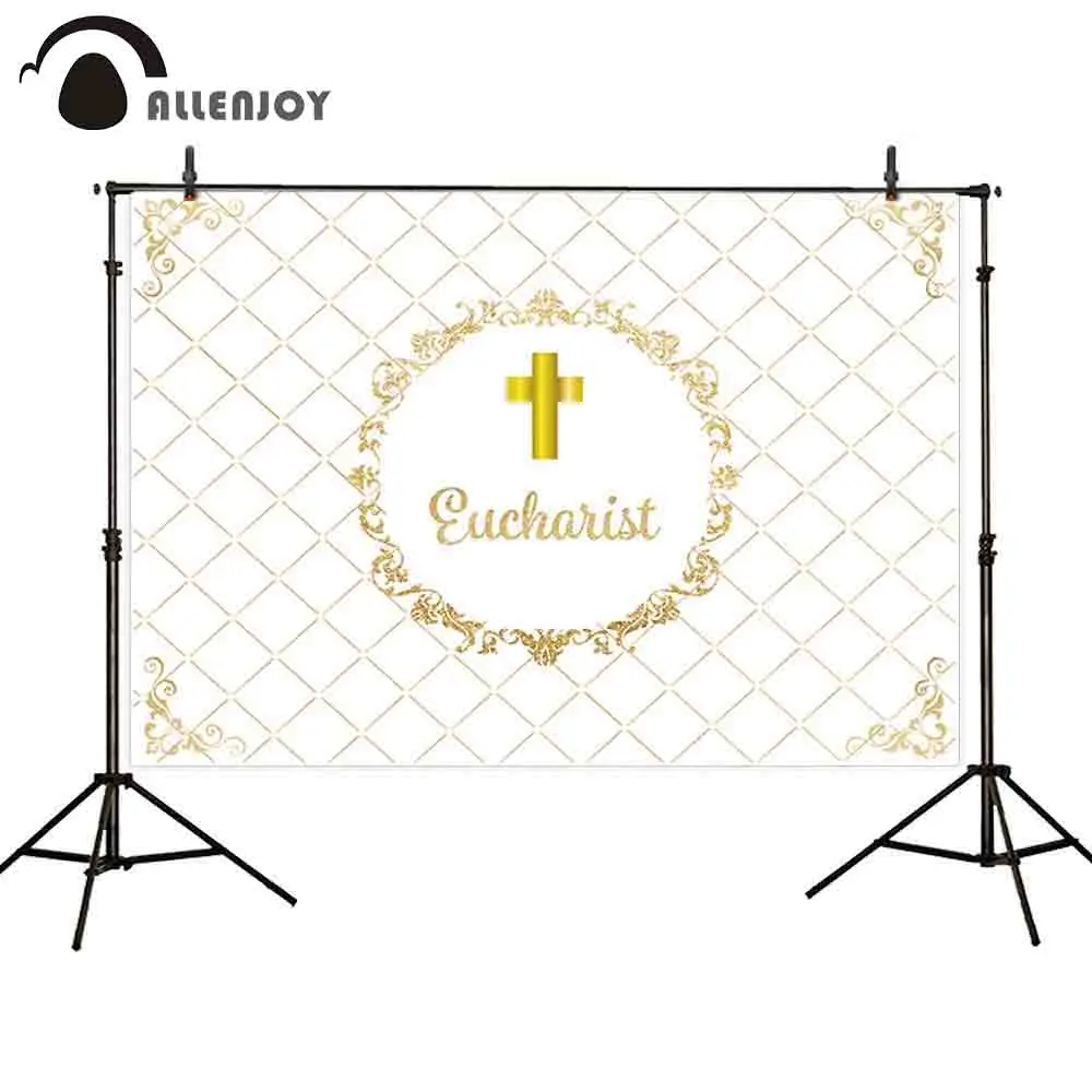 Allenjoy baptism backdrop photography christening golden frame children first Communion celebration photo background photocall
Allenjoy baptism backdrop photography christening golden frame children first Communion celebration photo background photocall