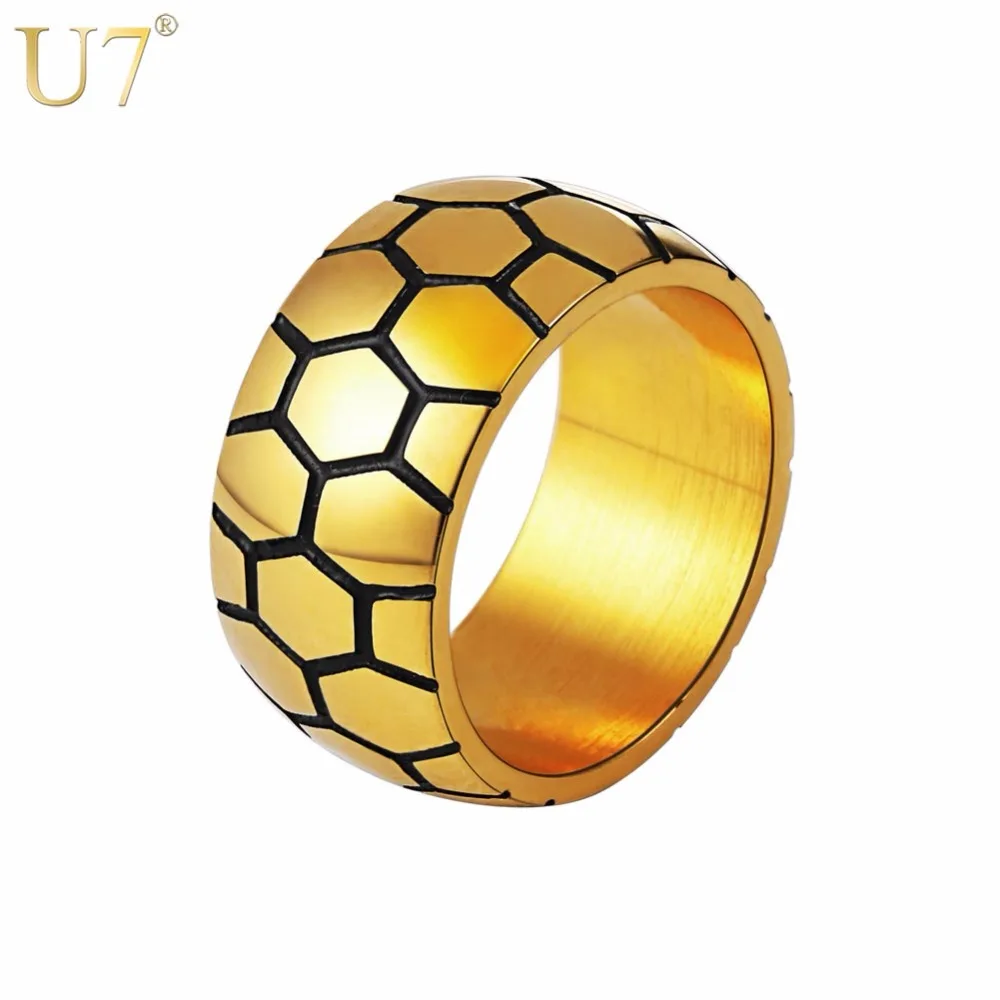 U7 Football Pattern Band Ring Enamel Stainless Steel Soccer Punk Sport Jewelry Rings For Men Gift R1004
U7 Football Pattern Band Ring Enamel Stainless Steel Soccer Punk Sport Jewelry Rings For Men Gift R1004
