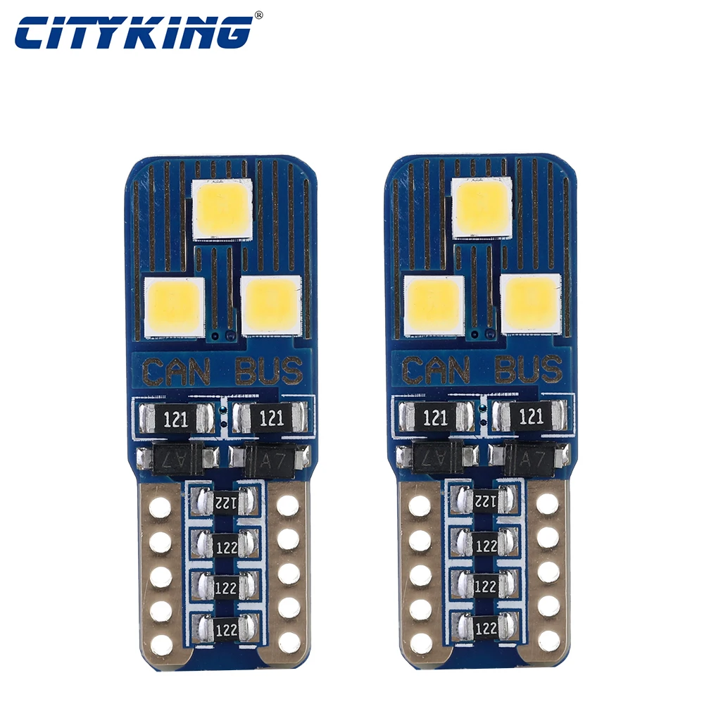 Светодиодные лампы 100x T10 W5W Canbus светодиодный LED 6SMD 3030 K, белый свет для чтения салона автомобиля, боковой номерной знак 5W5
Светодиодные лампы 100x T10 W5W Canbus светодиодный LED 6SMD 3030 K, белый свет для чтения салона автомобиля, боковой номерной знак 5W5