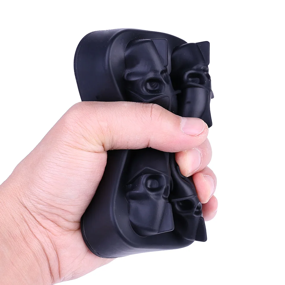 Creative 4-Cavity Silicone Skull Ice Cube Maker 3D Mold Halloween Skull Shaped Whisky Wine Form For Ice Tray Cream Baking Model
Creative 4-Cavity Silicone Skull Ice Cube Maker 3D Mold Halloween Skull Shaped Whisky Wine Form For Ice Tray Cream Baking Model