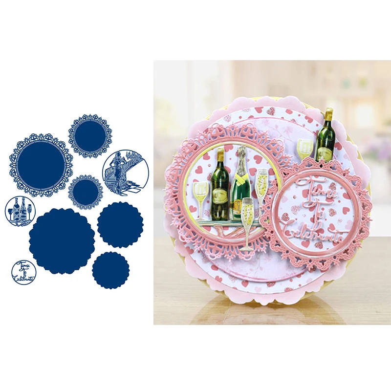 Circle Scene Set Metal Cutting Dies Stencil For Diy Scrapbooking Cards Crafts Emobossing New 2019 Interlinked Illusions range
Circle Scene Set Metal Cutting Dies Stencil For Diy Scrapbooking Cards Crafts Emobossing New 2019 Interlinked Illusions range