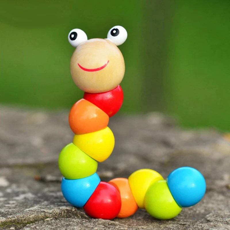 Cute Wooden Twist Caterpillar Model Figure Multicolor Carpenterworm Block Baby Creative Educational Tool Baby Toys Insect Model
Cute Wooden Twist Caterpillar Model Figure Multicolor Carpenterworm Block Baby Creative Educational Tool Baby Toys Insect Model