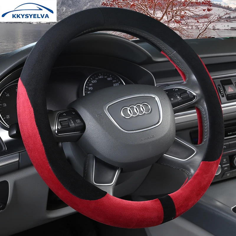 KKYSYELVA Car steering wheel cover Winter Red Steering Wheels Interior Accessories Auto Steering-wheel Covers Car Styling
KKYSYELVA Car steering wheel cover Winter Red Steering Wheels Interior Accessories Auto Steering-wheel Covers Car Styling