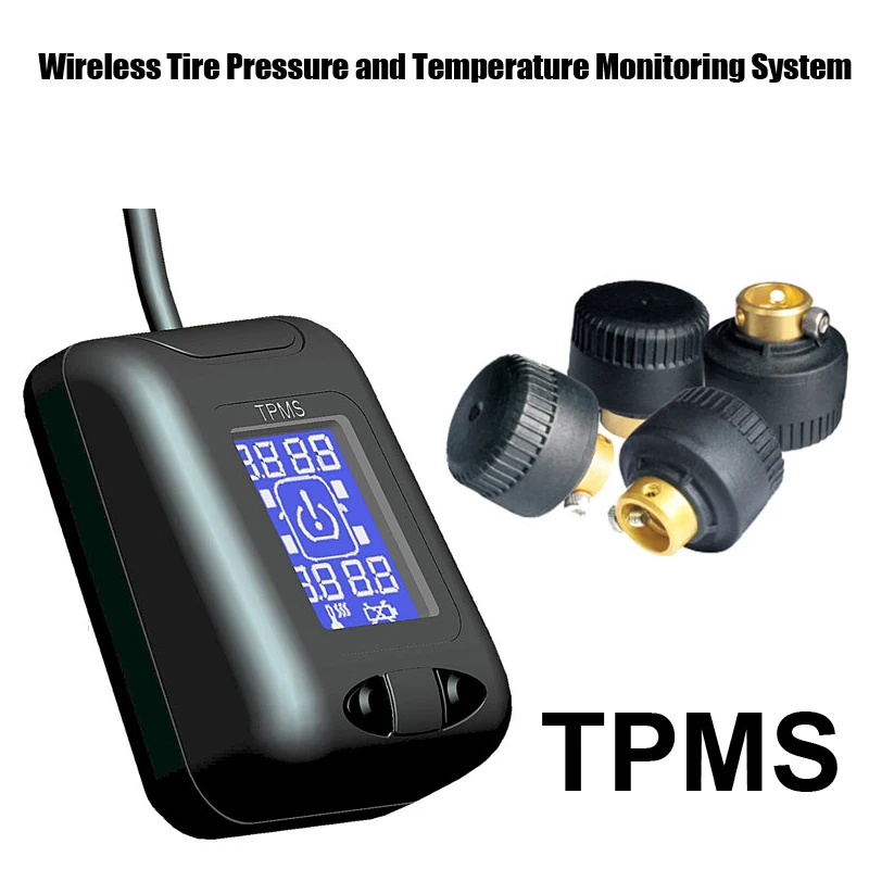 Tire Pressure Monitoring System Car TPMS with 4 pcs External Sensors high Low pressure high temperature warnings
Tire Pressure Monitoring System Car TPMS with 4 pcs External Sensors high Low pressure high temperature warnings