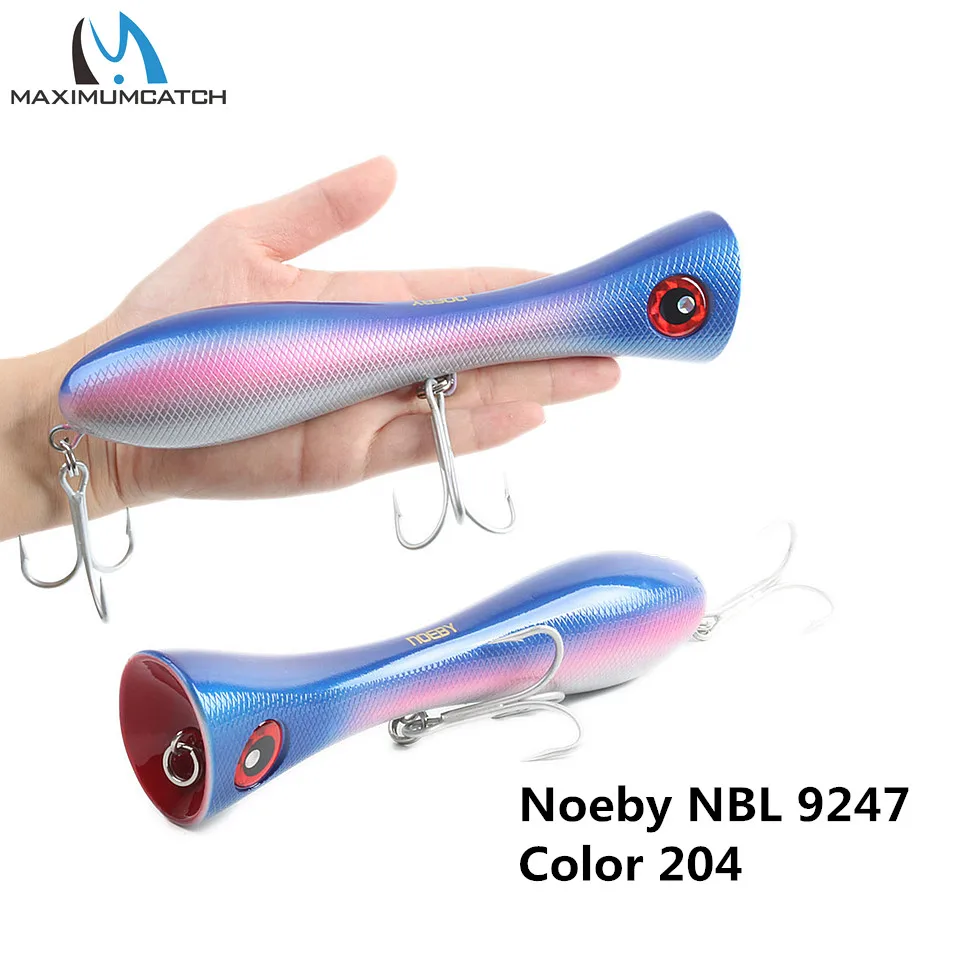 Noeby Big Popper Hard Lure Artificial Fishing Bait Top Water Vivid Swim Action 3x Treble Hooks 205mm/130g 8inches/4.6oz
Noeby Big Popper Hard Lure Artificial Fishing Bait Top Water Vivid Swim Action 3x Treble Hooks 205mm/130g 8inches/4.6oz