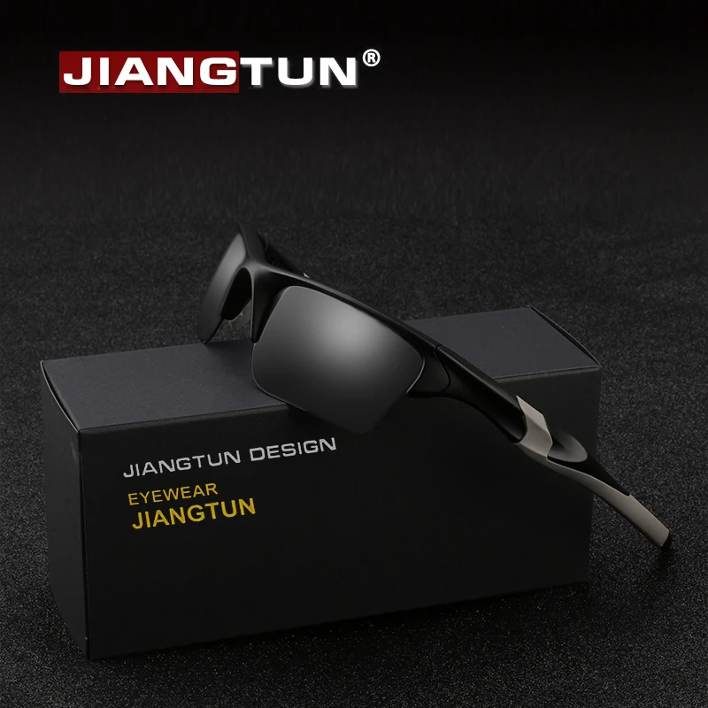 JIANGTUN высокое качество TR90 Поляризованные спортивные солнцезащитные очки для