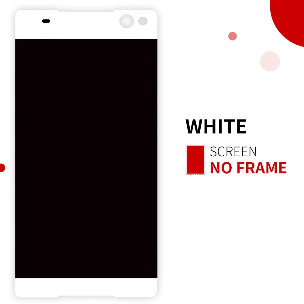 Tested 1920*1080 LCD For SONY Xperia C5 Touch Screen Digitizer C5 Ultra Screen Frame E5506 E5533 E5563 E5553 LCD Display
Tested 1920*1080 LCD For SONY Xperia C5 Touch Screen Digitizer C5 Ultra Screen Frame E5506 E5533 E5563 E5553 LCD Display