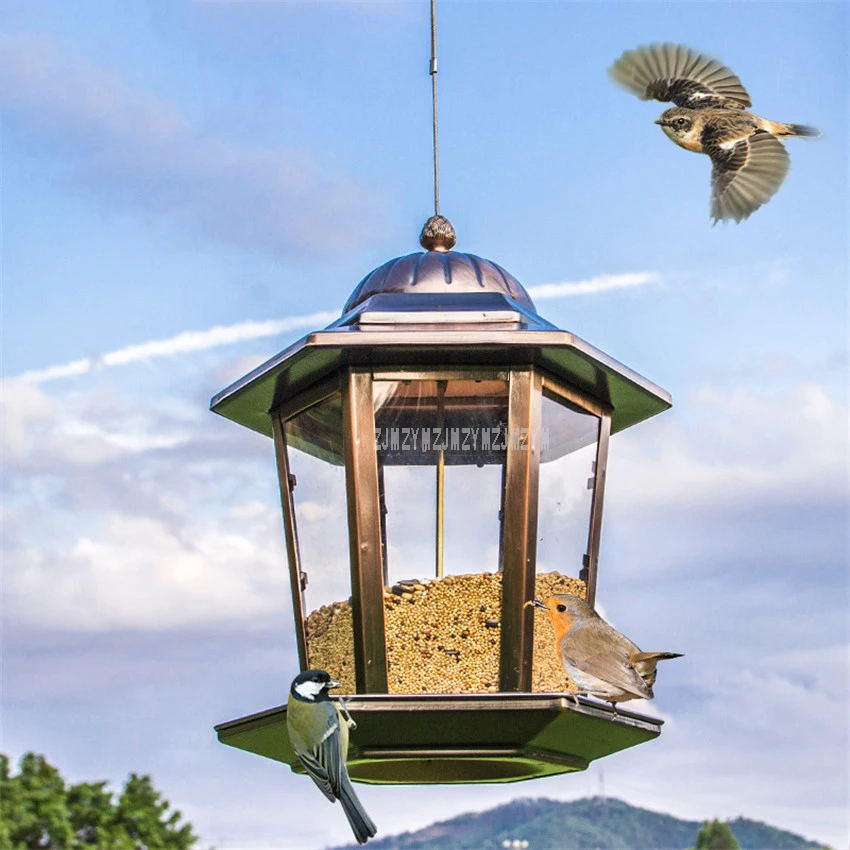 European style Luxury Decorative Wild Bird Feeder Outdoor Bird Feeders Food Container Perfect for Garden Decoration Home Balcony
European style Luxury Decorative Wild Bird Feeder Outdoor Bird Feeders Food Container Perfect for Garden Decoration Home Balcony
