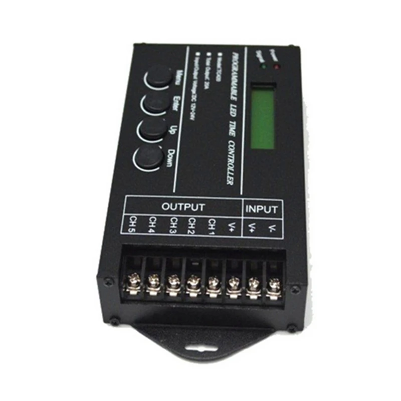 Time Programable RGB LED Controller TC420 DC12V/24V 5Channel Total Output 20A Common Anode Programmable
Time Programable RGB LED Controller TC420 DC12V/24V 5Channel Total Output 20A Common Anode Programmable