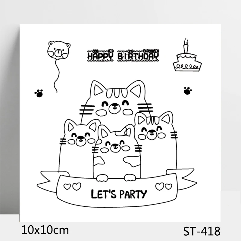 AZSG Happy Birthday / Let ’ s Party Clear Stamps/Seals For DIY Scrapbooking/Card Making/Album Decorative Silicone Stamp Crafts
AZSG Happy Birthday / Let ’ s Party Clear Stamps/Seals For DIY Scrapbooking/Card Making/Album Decorative Silicone Stamp Crafts