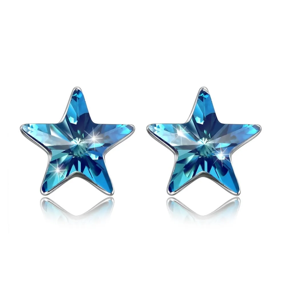 925 Sterling Silver Earrings Women Charm Blue Star Crystal Stud Earrings S925 Party Fine Jewelry Stud Earring Lady Ears Wears
925 Sterling Silver Earrings Women Charm Blue Star Crystal Stud Earrings S925 Party Fine Jewelry Stud Earring Lady Ears Wears