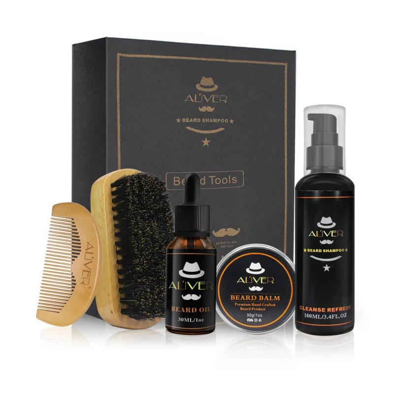 Hot ALIVER Men Moustache Cream Beard Oil Shampoo Kit With Moustache Comb Brush Storage Bag For Gentleman
Hot ALIVER Men Moustache Cream Beard Oil Shampoo Kit With Moustache Comb Brush Storage Bag For Gentleman
