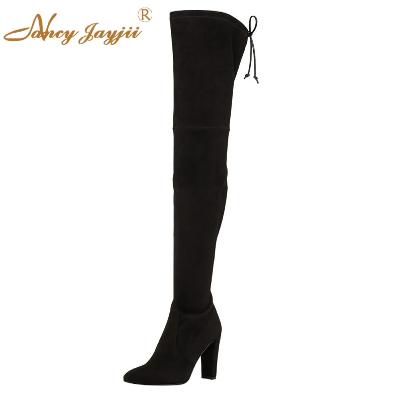 Nancyjayjii Black Kid Suede Boots 2021 Winter Women’S Sexy Super High Square Heels Ladies Lace-Up Over The Knee Booties Shoes
Nancyjayjii Black Kid Suede Boots 2021 Winter Women’S Sexy Super High Square Heels Ladies Lace-Up Over The Knee Booties Shoes