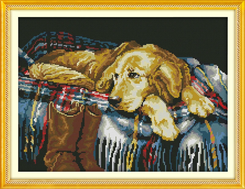 A faithful friend cross stitch kit 14ct 11ct pre stamped canvas cross stitching animal lover embroidery DIY handmade needlework
A faithful friend cross stitch kit 14ct 11ct pre stamped canvas cross stitching animal lover embroidery DIY handmade needlework