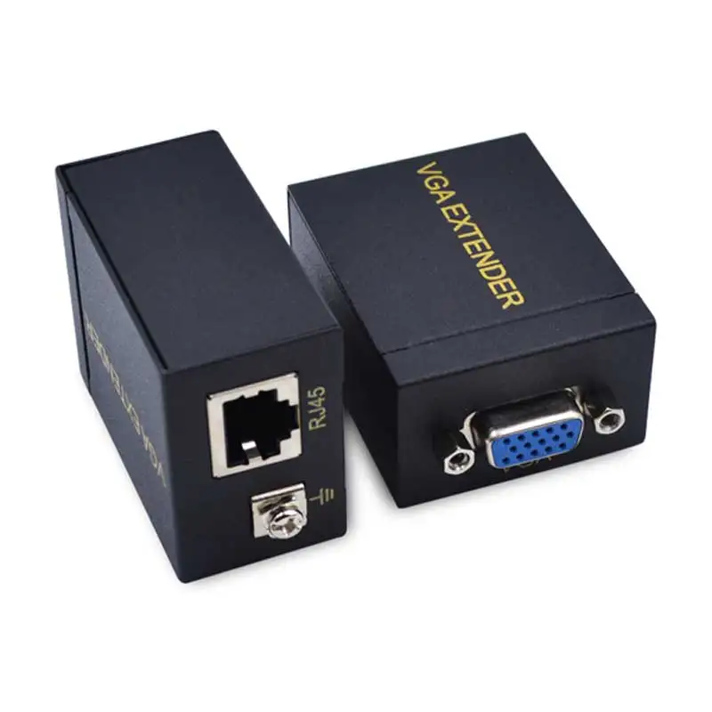 60m VGA to RJ45 Adapter Networking Signal Extender Sender Over Ethernet Cable Transmitter Receiver Ethernet Adapter Amplifier
60m VGA to RJ45 Adapter Networking Signal Extender Sender Over Ethernet Cable Transmitter Receiver Ethernet Adapter Amplifier