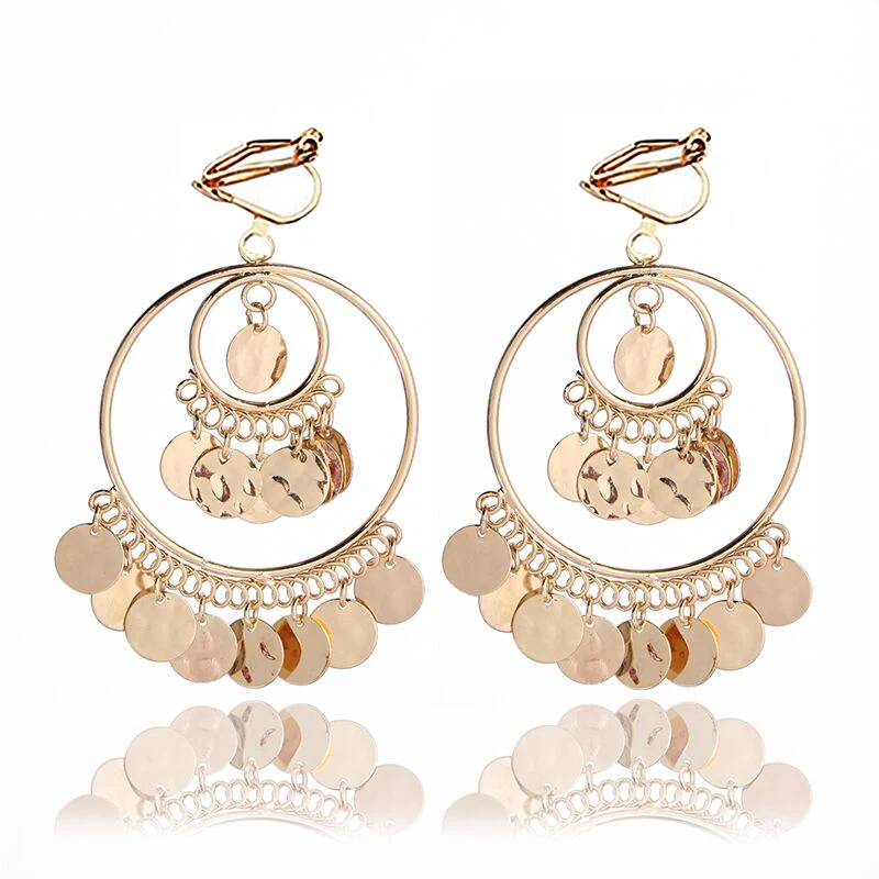 2020 Fashion Statement Clip On Earrings Big Round Geometric No Pierced Ear Clips for Women Hanging Earring modern Jewelry
2020 Fashion Statement Clip On Earrings Big Round Geometric No Pierced Ear Clips for Women Hanging Earring modern Jewelry