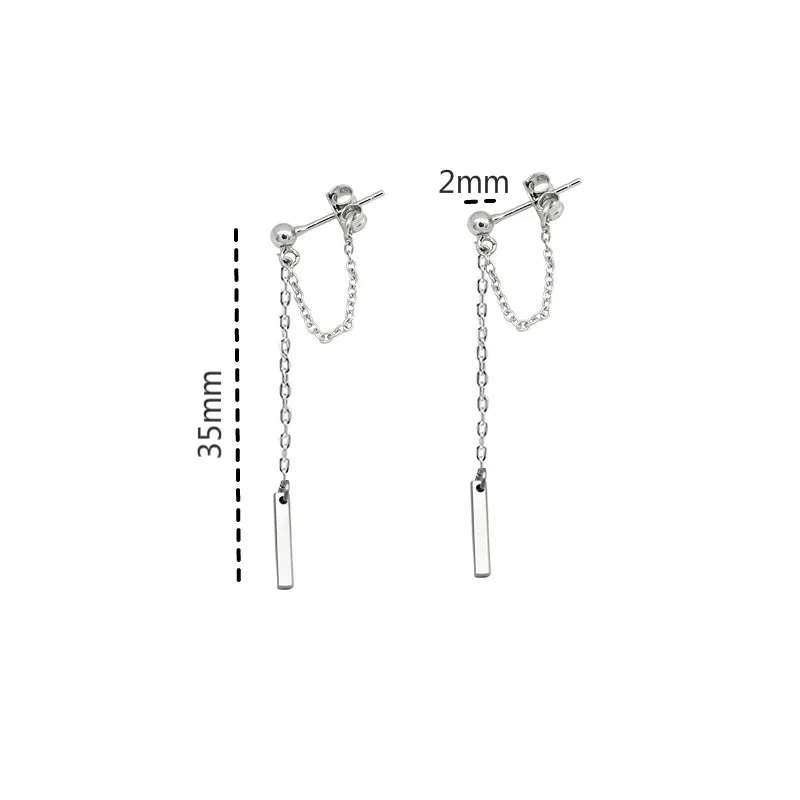 Flyleaf Geometric Strip Long Tassel Drop Earrings For Women Real 925 Sterling Silver Dangle Earings Fashion Jewelry High Quality
Flyleaf Geometric Strip Long Tassel Drop Earrings For Women Real 925 Sterling Silver Dangle Earings Fashion Jewelry High Quality