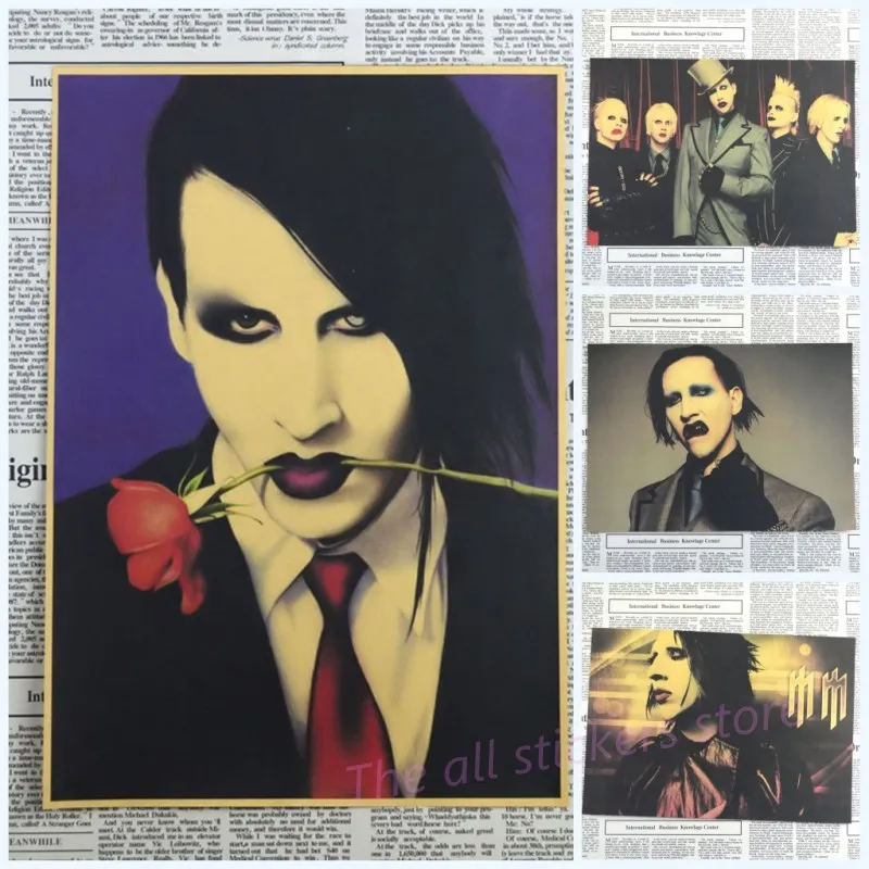Marilyn manson posters, Marilyn manson banda bar KTV decoration posters restoring ancient ways wall stickers
Marilyn manson posters, Marilyn manson banda bar KTV decoration posters restoring ancient ways wall stickers