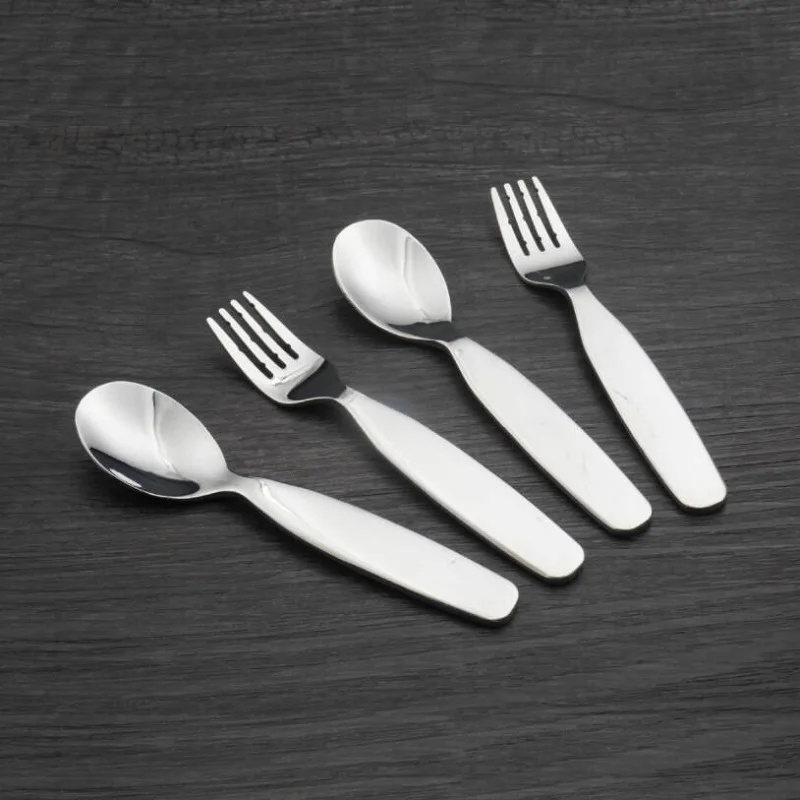 5pcs spoon+5pcs fork Good high quality 304 stainless steel spoon fork Child tableware manufacturers supply
5pcs spoon+5pcs fork Good high quality 304 stainless steel spoon fork Child tableware manufacturers supply