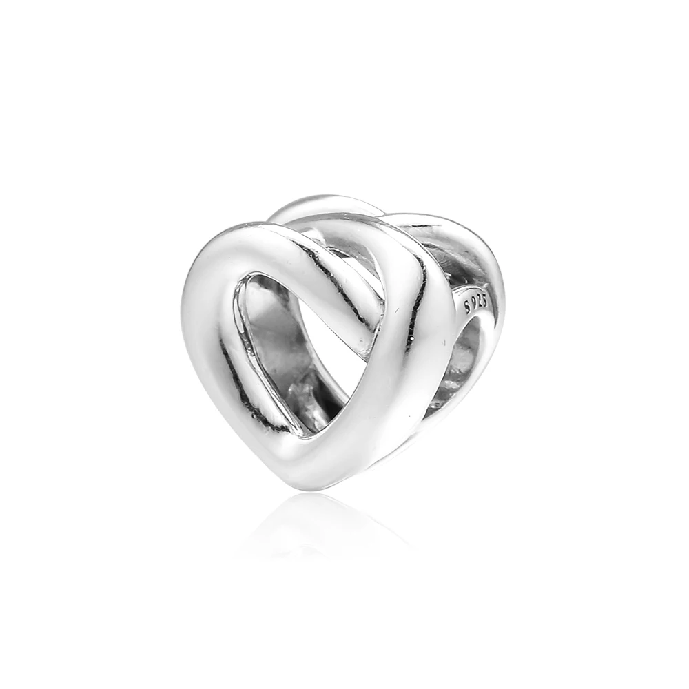 CKK подходят для браслетов Pandora браслет узлом в форме сердца бусины Подвески