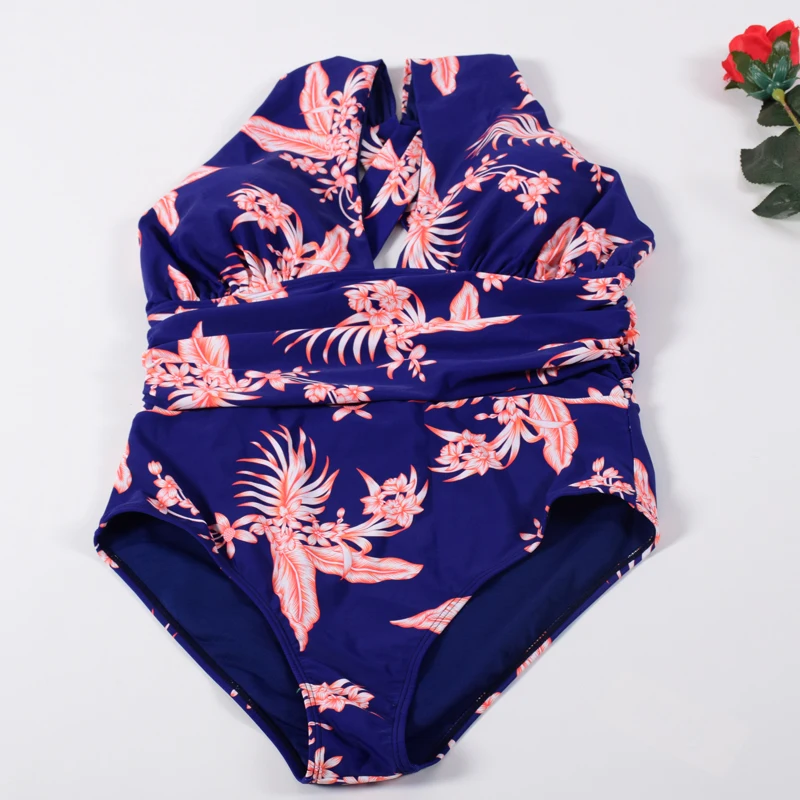 Plus Size Swimming Suit For Women Swimwear Sexy Bathing One Piece Swimsuit Indoor Monokini Female Beach Bikinis Bather 2019 | Спорт и