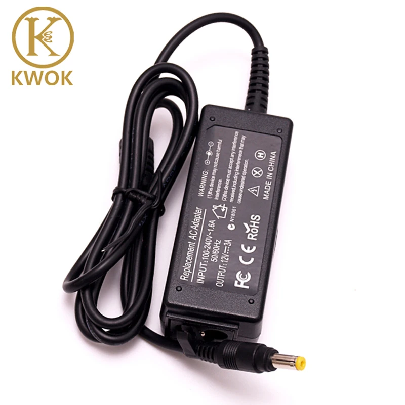 Free Ship! Notebook Charger AC Adapter For asus Laptop 12V 3A Eee PC 900 Eee PC900 900HA 900HD 904HA 904HG 1000HT 1000HV 1000HD
Free Ship! Notebook Charger AC Adapter For asus Laptop 12V 3A Eee PC 900 Eee PC900 900HA 900HD 904HA 904HG 1000HT 1000HV 1000HD