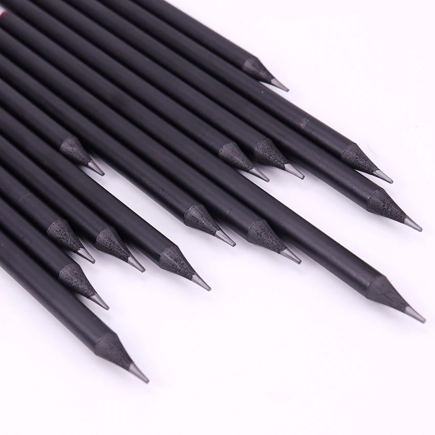 12PCS Eco-friendly Plastic Black Pencil HB Diamond Color Stationery Items Drawing Pencils For School Office Supplies | Канцтовары для