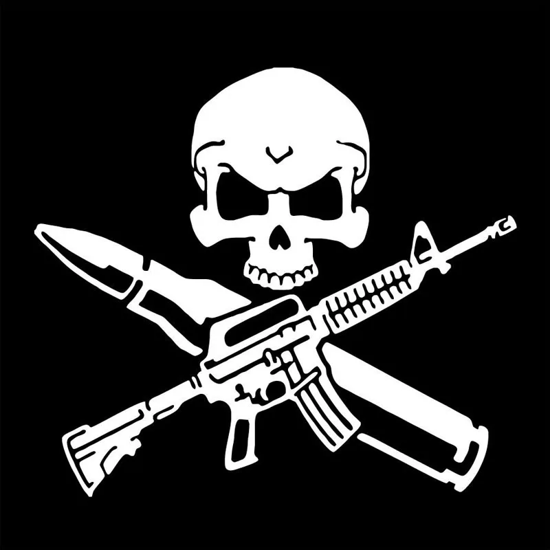 17.7 * 15.8CM Funny Gun Ball Gun Skull Stickers Car Covering The Body Fashion Vinyl
17.7 * 15.8CM Funny Gun Ball Gun Skull Stickers Car Covering The Body Fashion Vinyl