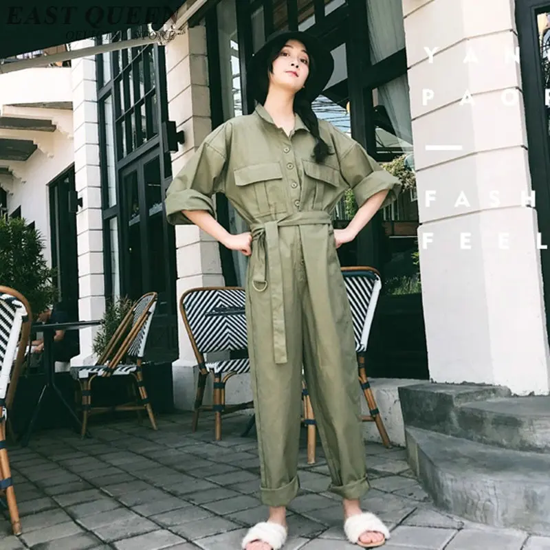 jumpsuits rompers femme loose wave sleeve wide leg belt tunic vestido solid green harajuku casual sunfree streetwear AA3800 Y a
jumpsuits rompers femme loose wave sleeve wide leg belt tunic vestido solid green harajuku casual sunfree streetwear AA3800 Y a