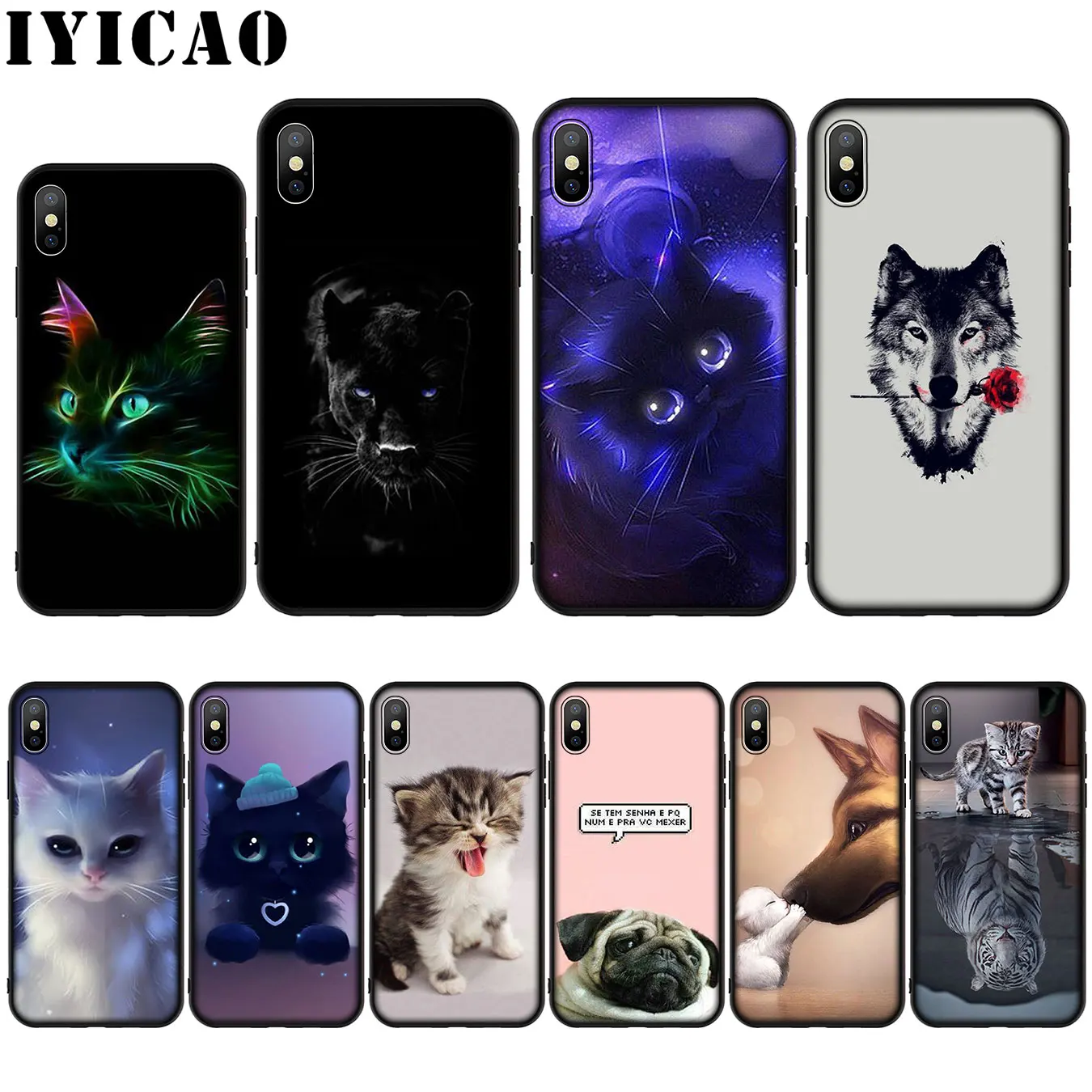 Силиконовый мягкий чехол для iPhone 11 Pro Max XR X XS 8 7 6 6S Plus 5|Бамперы| |