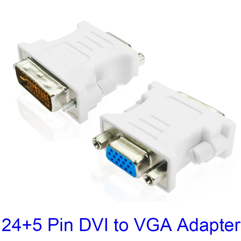 Адаптер 24 + 5 Pin DVI-VGA, графическая карта для подключения VGA монитора проектора
Адаптер 24 + 5 Pin DVI-VGA, графическая карта для подключения VGA монитора проектора