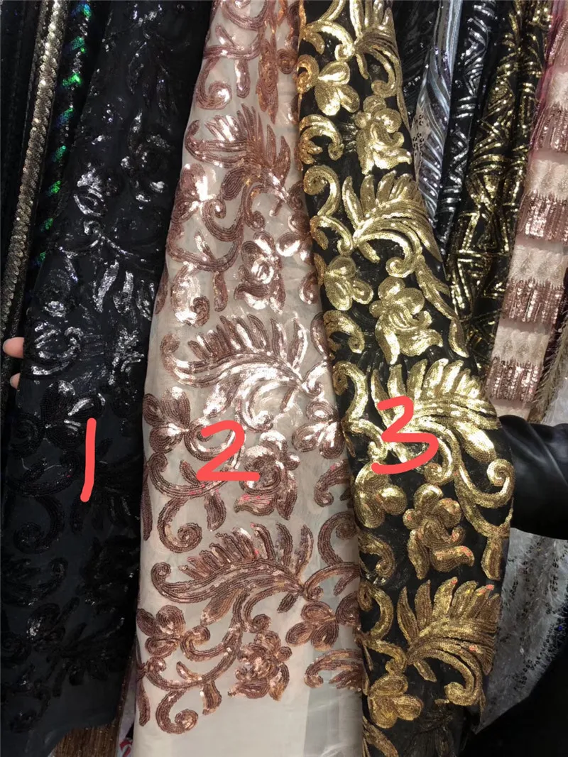 High quality African Lace Fabric Sequined Nigerian Lace withsequins flowers For Wedding Dress H-1951105
High quality African Lace Fabric Sequined Nigerian Lace withsequins flowers For Wedding Dress H-1951105