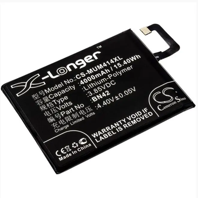 Cameron Sino 4000mAh battery for REDMI 2016090 4 Standard Edition for XIAOMI 2016090 Hongmi 4 Redmi 4 Standard Edition BN42
Cameron Sino 4000mAh battery for REDMI 2016090 4 Standard Edition for XIAOMI 2016090 Hongmi 4 Redmi 4 Standard Edition BN42