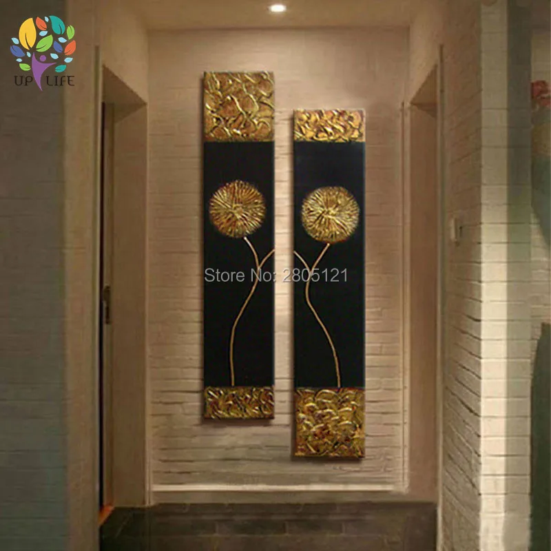 hand made canvas oil painting gold flower on black canvas daisy Dandelion wall pictures for Corridor aisle decorative art sets
hand made canvas oil painting gold flower on black canvas daisy Dandelion wall pictures for Corridor aisle decorative art sets