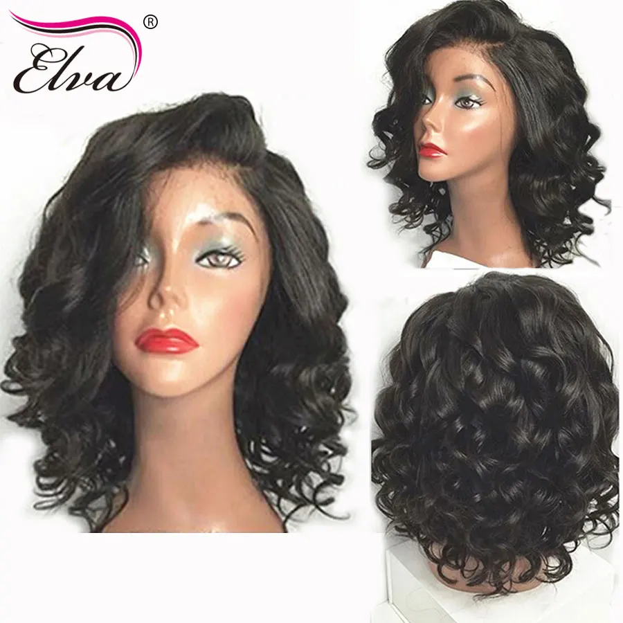 Lace Front Wig Elva Hair Brazilian Full Curly Bob Lace Front Human Hair Wigs For Black Women Pre Plucked With Baby Hair Remy
Lace Front Wig Elva Hair Brazilian Full Curly Bob Lace Front Human Hair Wigs For Black Women Pre Plucked With Baby Hair Remy