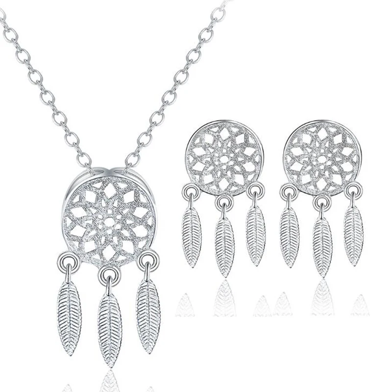 XIYANIKE Silver Color 2019 2pcs/Set Korean Style Feather Dreamcatcher Jewelry Sets Pendant Necklace For Women Gift NE+EA
XIYANIKE Silver Color 2019 2pcs/Set Korean Style Feather Dreamcatcher Jewelry Sets Pendant Necklace For Women Gift NE+EA