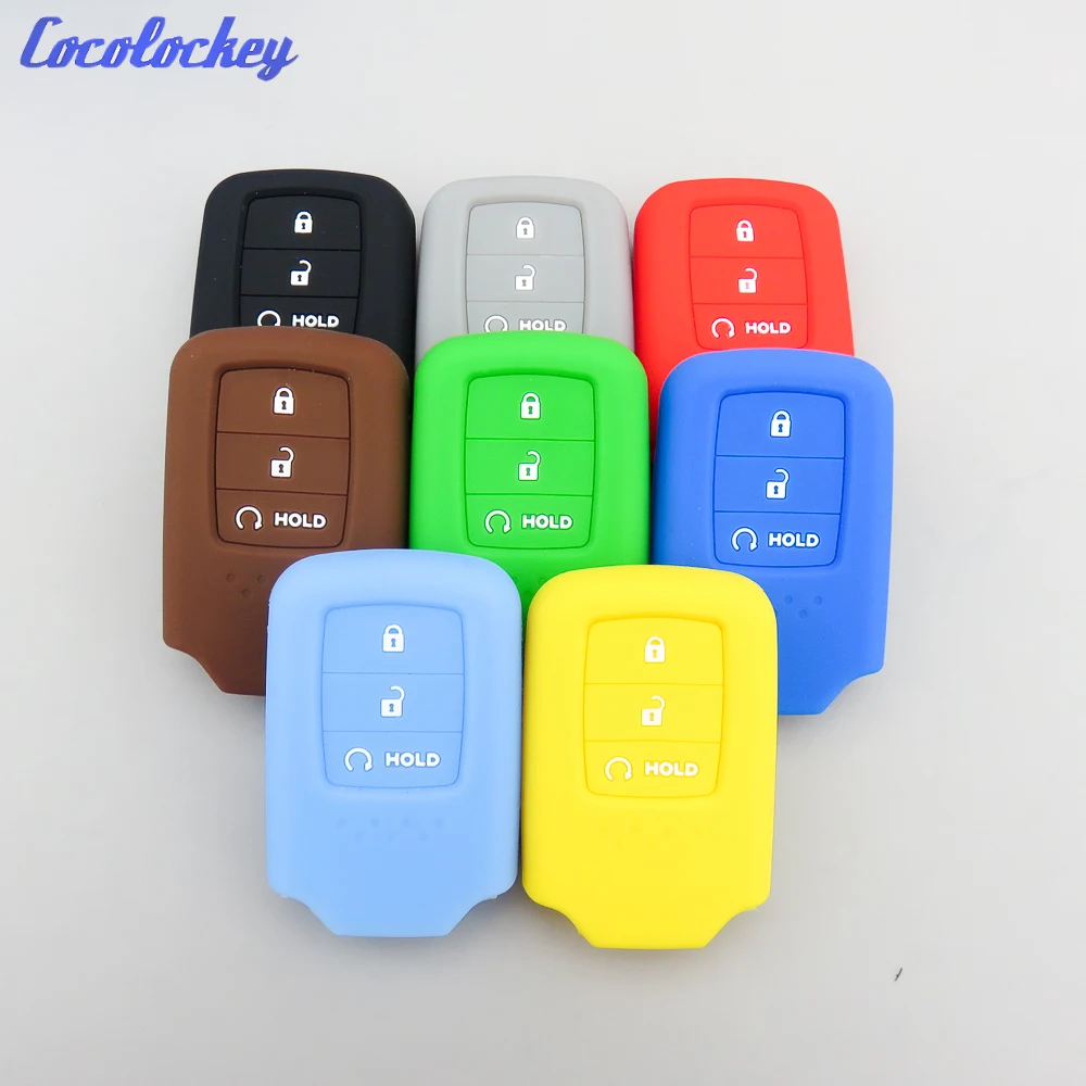 Cocolockey Silicone Key Fob Cover Case Shell for Honda CITY 2017 for Accord Vezel Civic Pilot CRV HRV JAZZ Remote Keyless Holder
Cocolockey Silicone Key Fob Cover Case Shell for Honda CITY 2017 for Accord Vezel Civic Pilot CRV HRV JAZZ Remote Keyless Holder