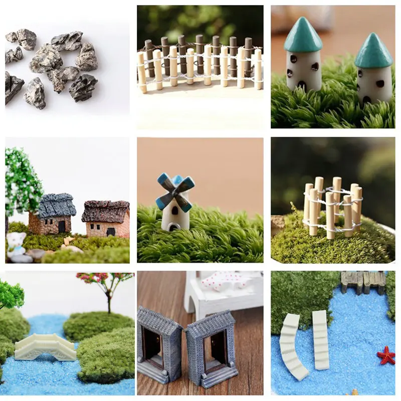 1 Pcs Bridge Hut Windmill House Castle Mini Craft Figurine Plant Pot Ornament Miniature Fairy Garden Decration Supplies
1 Pcs Bridge Hut Windmill House Castle Mini Craft Figurine Plant Pot Ornament Miniature Fairy Garden Decration Supplies