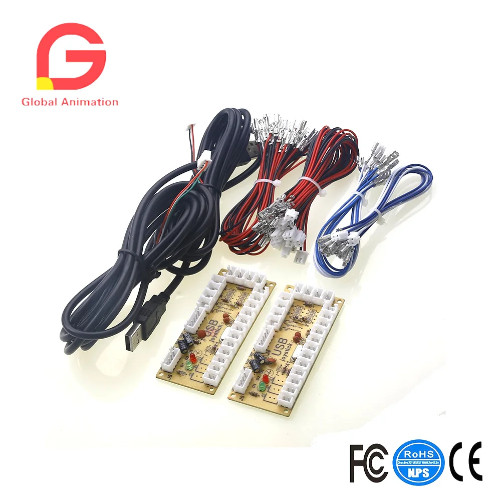 Arcade Game DIY Parts 2x Zero Delay USB Encoder + 2x 8 Way Joystick + 20x Arcade Push Buttons for Mame, Support All Windows
Arcade Game DIY Parts 2x Zero Delay USB Encoder + 2x 8 Way Joystick + 20x Arcade Push Buttons for Mame, Support All Windows