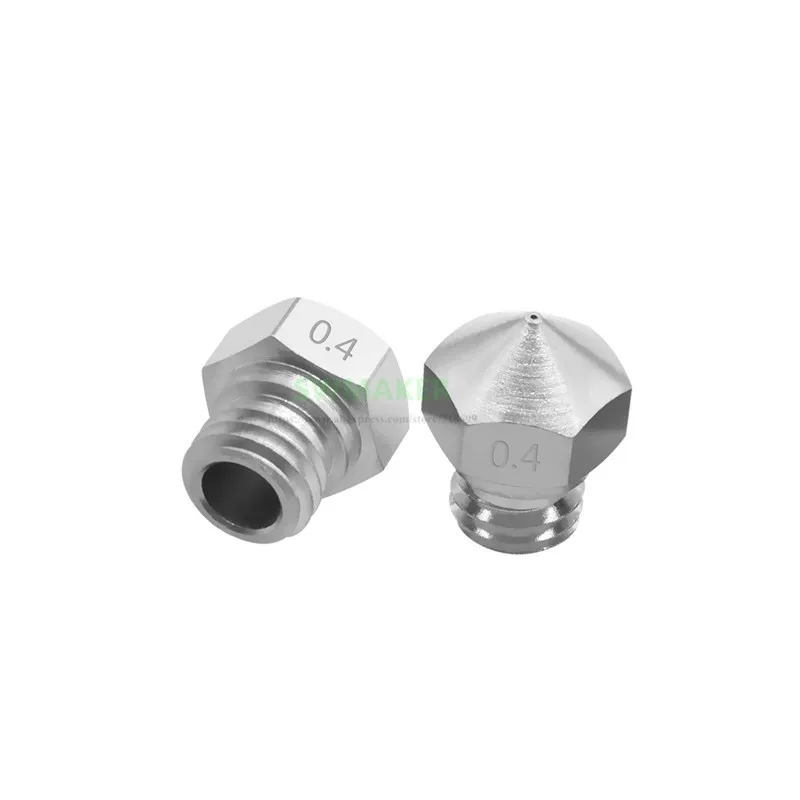 1pcs MK10 stainless steel Nozzle size 0.2mm 0.3mm 0.4mm 0.5mm 0.6mm 0.8mm 1.75mm for Flashforge 3D printer spare parts
1pcs MK10 stainless steel Nozzle size 0.2mm 0.3mm 0.4mm 0.5mm 0.6mm 0.8mm 1.75mm for Flashforge 3D printer spare parts