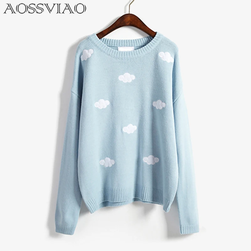 AOSSVIAO Embroidered Flowers Long Sleeves Fashion Cute Knitted Thin 2021 Autumn Winter Women Pullovers Quality Brand Sweaters
AOSSVIAO Embroidered Flowers Long Sleeves Fashion Cute Knitted Thin 2021 Autumn Winter Women Pullovers Quality Brand Sweaters