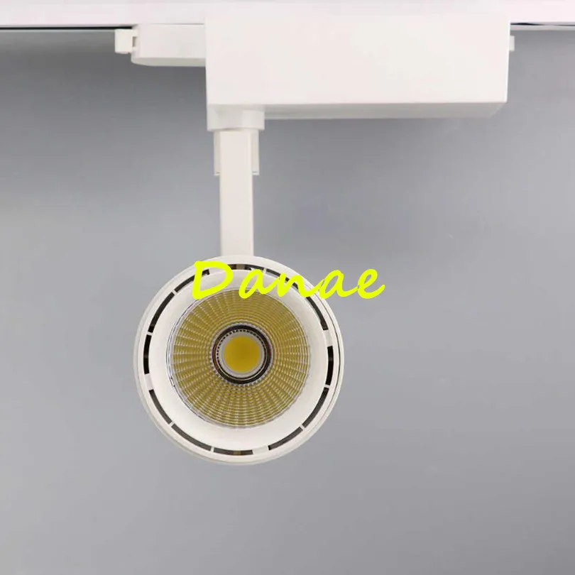 YRANK Indoor Lighting 40W 50W COB LED Track Light AC85-265V 1 Phase 2 Wires Rail Spot Lamps For Home Shop Stores 10pcs | Лампы и