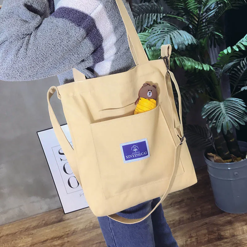 Women Canvas Tote Ladies Casual Shoulder Bag Foldable Shopping Bags Beach Bag Cotton Cloth Female Handbag
Women Canvas Tote Ladies Casual Shoulder Bag Foldable Shopping Bags Beach Bag Cotton Cloth Female Handbag