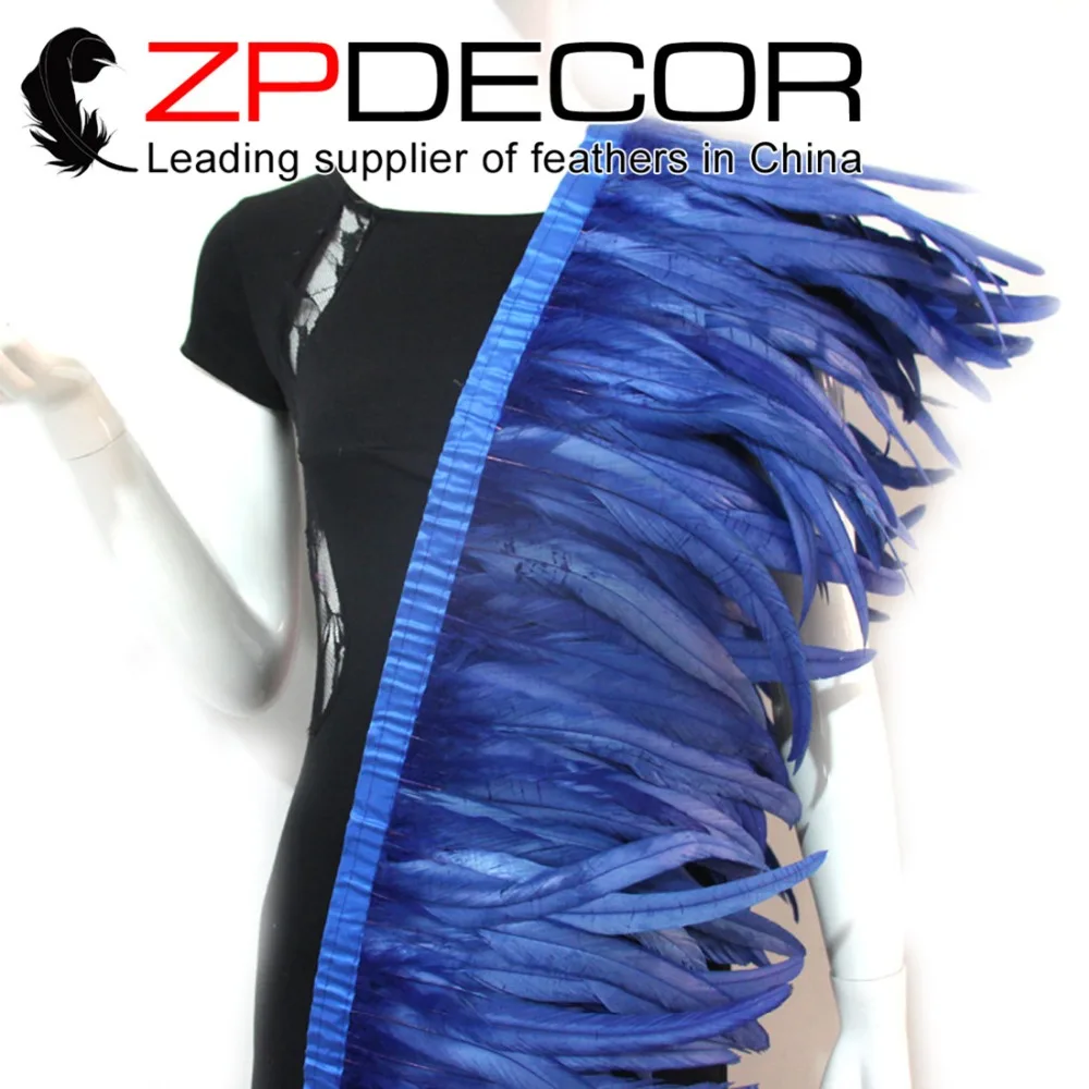 ZPDECOR Wholesale 24yard/ 10-12" 25-30cm Dyed royal blue Chicken Coque Feather Fringe Trim
ZPDECOR Wholesale 24yard/ 10-12" 25-30cm Dyed royal blue Chicken Coque Feather Fringe Trim